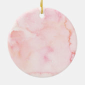 Aangepaste Unicorn Baby Girl First Ornament (Achterkant)