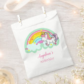 Aangepaste Unicorn Birthday Favor Bag Bedankzakje (Geknipt)