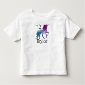 Aangepaste Unicorn Birthday Top (Voorkant)