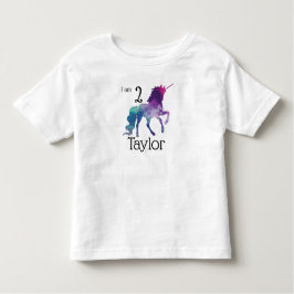 Aangepaste Unicorn Birthday Top