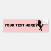 Aangepaste Unicorn-Bumpersticker Bumpersticker (Voorkant)