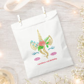 Aangepaste Unicorn Face Favor Bag Bedankzakje (Geknipt)