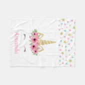 Aangepaste Unicorn Fleece Blanket (Voorkant (Horizontaal))