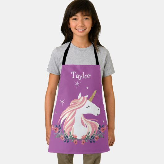 Aangepaste Unicorn Kinder Apron Schort (Insitu)