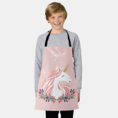 Aangepaste Unicorn Kinder Apron Schort (Gedragen)