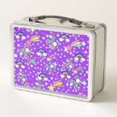 Aangepaste Unicorn Metal Lunchbox (Achterkant)