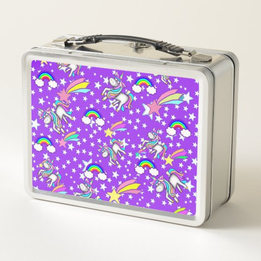 Aangepaste Unicorn Metal Lunchbox (Achterkant)