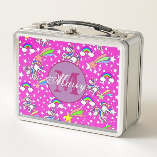 Aangepaste Unicorn Metal Lunchbox (Voorkant)