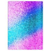 Aangepaste Unicorn Ombre Glitter Clip Board Klembord (Achterkant)