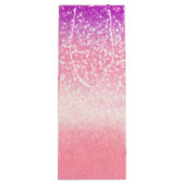 Aangepaste Unicorn Ombre Glitter Wine Gift Bag Wijn Cadeautas (Achterkant)