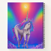 Aangepaste Unicorn-regenboog Notitieboek (Achterkant)
