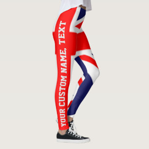 Aangepaste Uniefaciliteit Britse vlag Leggings