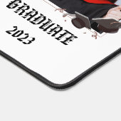 Aangepaste unieke Afstuderen foto, Graduation Cap Bureaumat (Hoek)