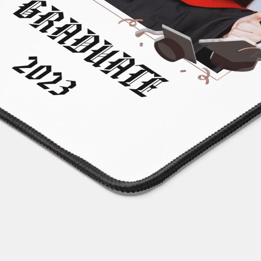 Aangepaste unieke Afstuderen foto, Graduation Cap Bureaumat (Hoek)