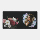 Aangepaste unieke Afstuderen foto Rozen Bloom Bureaumat (Voorkant)