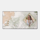 Aangepaste unieke Afstuderen Keepsake Abstract Flo Bureaumat (Voorkant)