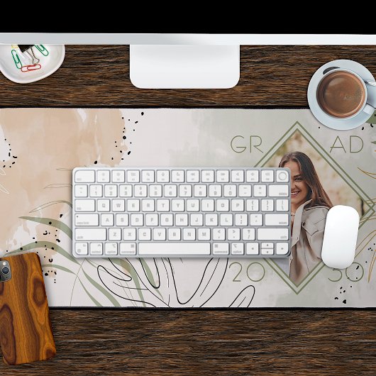 Aangepaste unieke Afstuderen Keepsake Abstract Flo Bureaumat