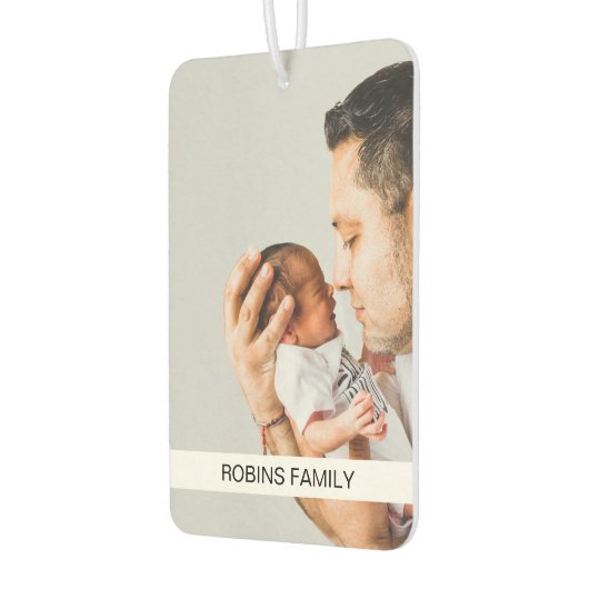 Aangepaste unieke beide zijden familie foto auto luchtverfrisser (Links)