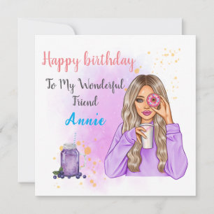 Aangepaste unieke Birthday-Kaart voor vriend Feestdagenkaart