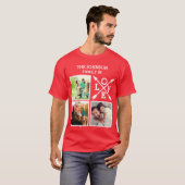 Aangepaste unieke familie in liefdesfotocollage t-shirt (Voorkant volledig)