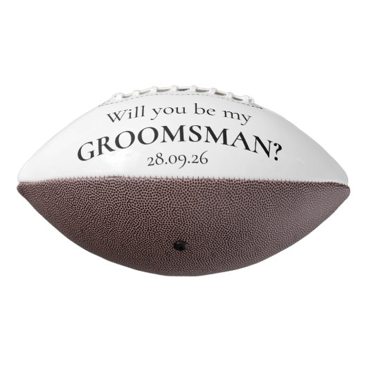 Aangepaste Unieke Football Groomsmen Voorstel Gift (Gedraaid 270)