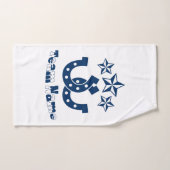 Aangepaste unieke gepersonaliseerde Hoefijzers han Handdoek (Handdoek)