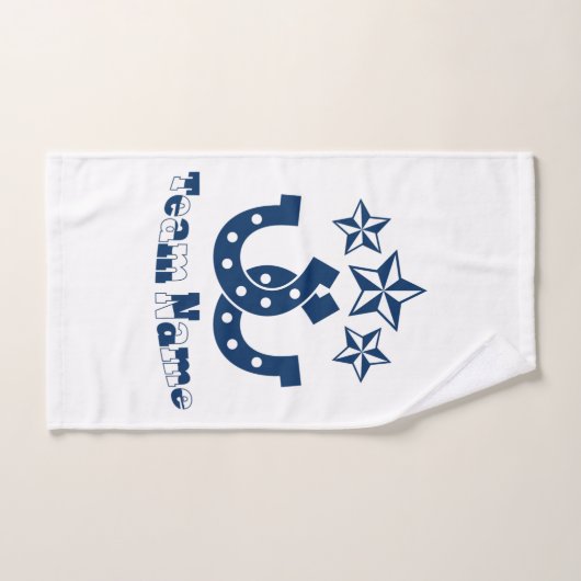 Aangepaste unieke gepersonaliseerde Hoefijzers han Handdoek (Handdoek)