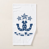 Aangepaste unieke gepersonaliseerde Hoefijzers han Handdoek (Handdoek)