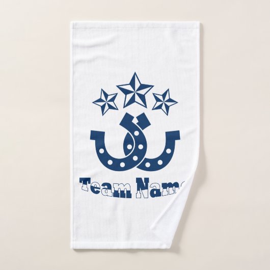 Aangepaste unieke gepersonaliseerde Hoefijzers han Handdoek (Handdoek)