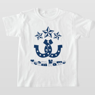 Aangepaste unieke gepersonaliseerde Kinder Hoefijz T-shirt