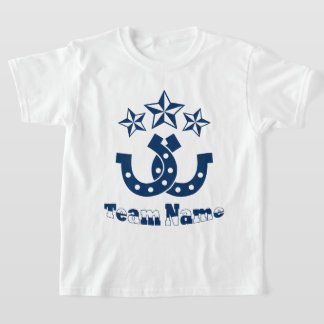 Aangepaste unieke gepersonaliseerde Kinder Hoefijz T-shirt