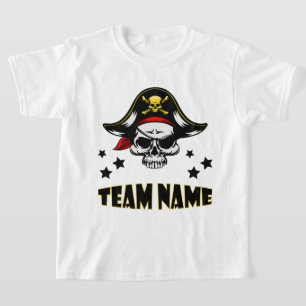 Aangepaste unieke gepersonaliseerde Kinder piraat T-shirt