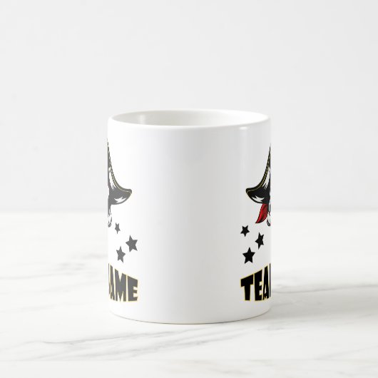 Aangepaste unieke gepersonaliseerde piraat koffiemok (Center)