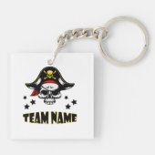 Aangepaste unieke gepersonaliseerde piraat sleutelhanger (Achterkant)