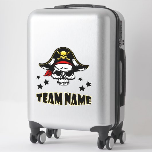 Aangepaste unieke gepersonaliseerde piraat sticker (Koffer)