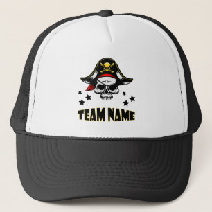 Aangepaste unieke gepersonaliseerde Pirate Snapbac Trucker Pet