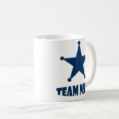 Aangepaste unieke gepersonaliseerde ster koffiemok (Voorkant rechts)