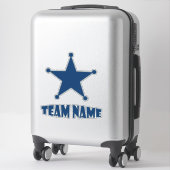 Aangepaste unieke gepersonaliseerde ster sticker (Koffer)