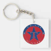 Aangepaste unieke gepersonaliseerde teamnaam sleutelhanger (Voorkant)