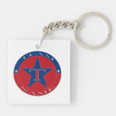 Aangepaste unieke gepersonaliseerde teamnaam sleutelhanger (Achterkant)