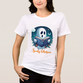 Aangepaste unieke Halloween spookachtige geest lez Tri-Blend Shirt