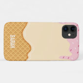 Aangepaste unieke Ice Cream Vanille Kinderen Case-Mate iPhone Case (Achterkant (horizontaal))