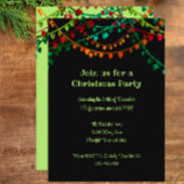 Aangepaste Unieke Kleurrijke Leuke Lichten Kerstfe Kaart