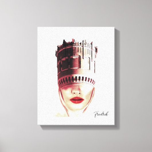 Aangepaste unieke kunstwerk Oude Zweedse watertore Canvas Afdruk (Voorkant)