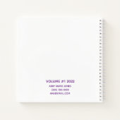 Aangepaste unieke kutbalk voor hardewieg notitieboek (Achterkant)