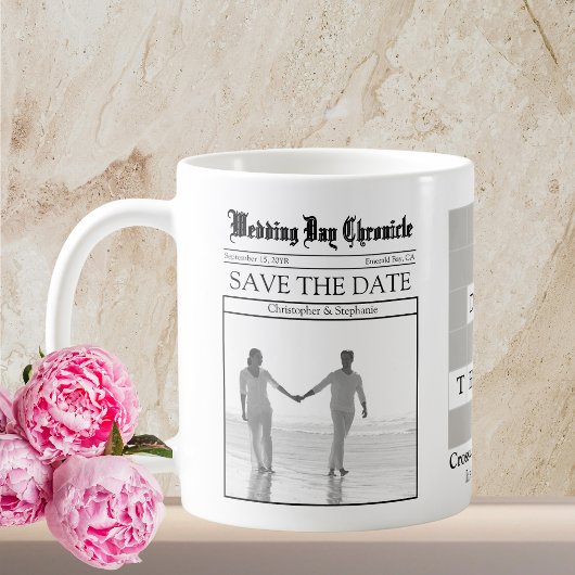 Aangepaste unieke minimalistische krant Save the D Koffiemok