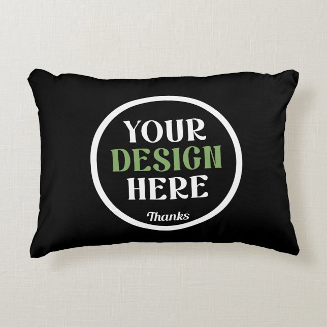 Aangepaste, unieke, slanke & minimalistische Hersh Accent Kussen (Voorkant)