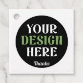 Aangepaste, unieke, slanke & minimalistische Hersh Bedankjes Labels (Voorkant)