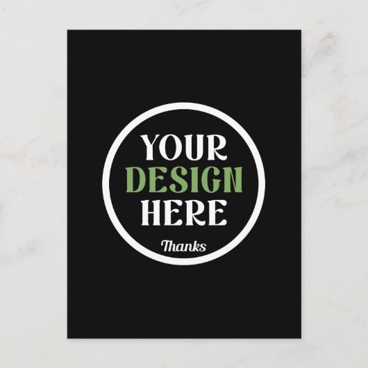 Aangepaste, unieke, slanke & minimalistische Hersh Briefkaart (Voorkant)