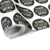 Aangepaste, unieke, slanke & minimalistische Hersh Cadeaupapier (Rol Hoek)